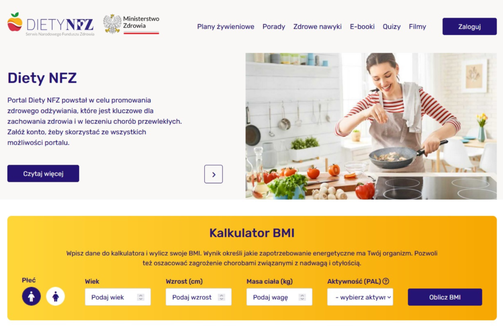 Portal żywieniowy Diety NFZ