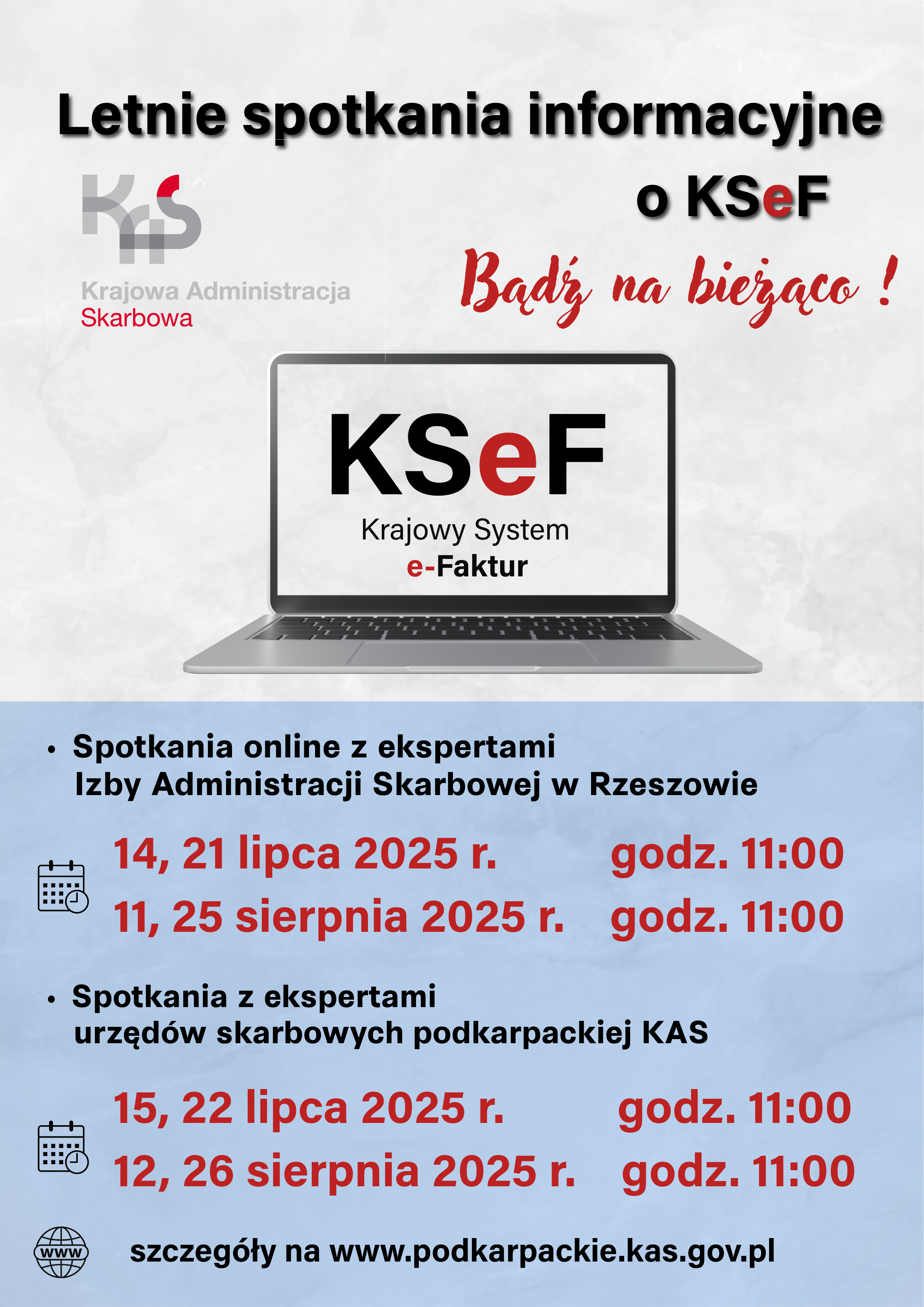 Letnie spotkania informacyjne o KSeF. Bądź na bieżąco