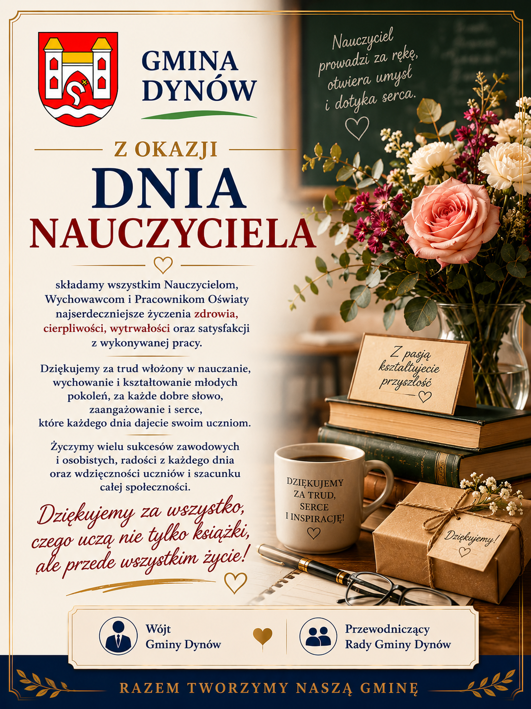 ŻYCZENIA Z OKAZJI DNIA NAUCZYCIELA